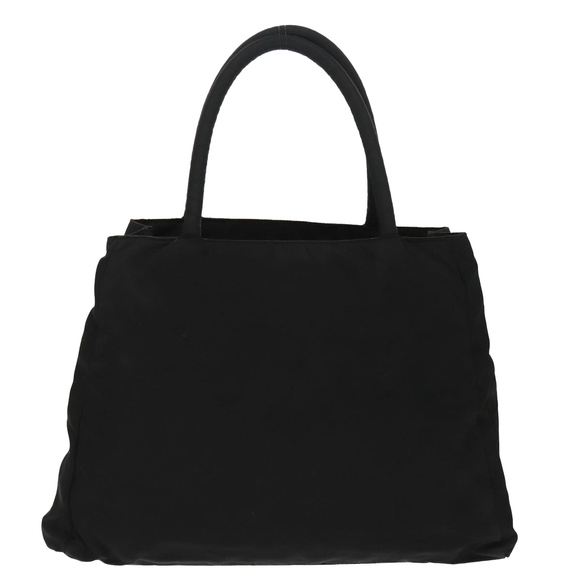 PRADA Hand Bag Nylon Black Silver Auth 97691 - Picture 2 of 16
